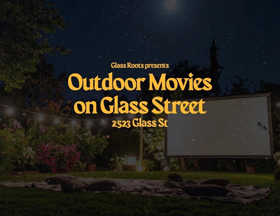 Outdoor Movies on Glass Street