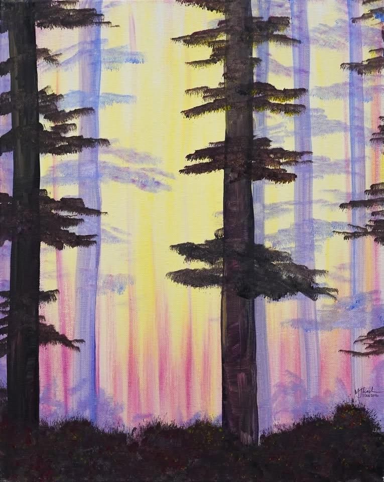 Sunset Forest Painting Workshop