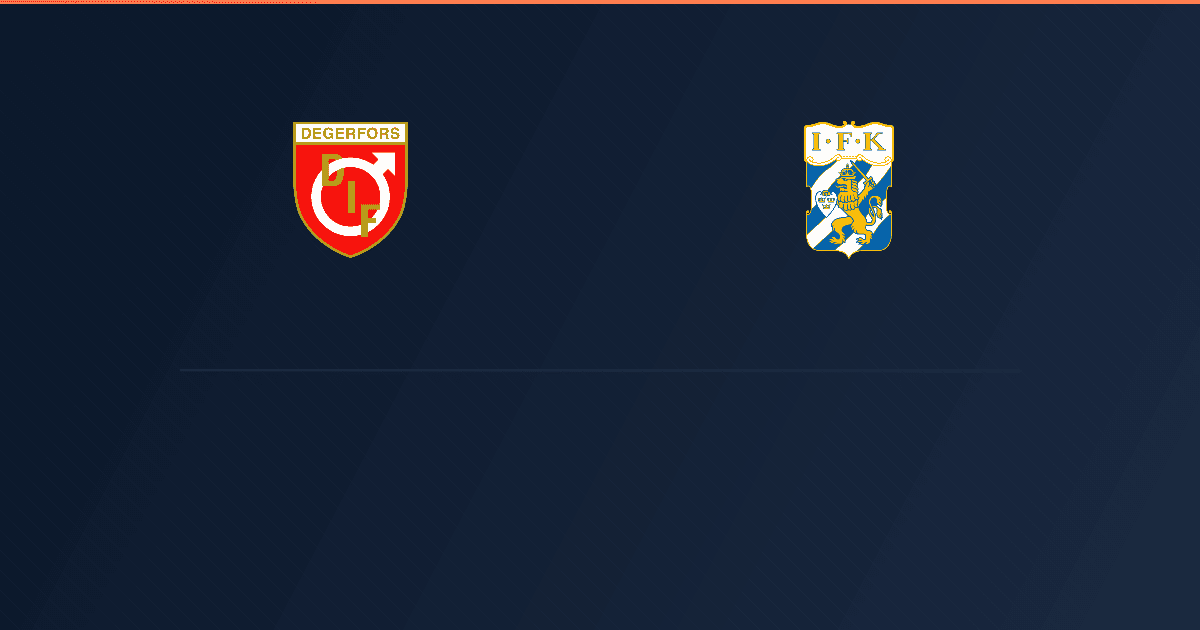 Degerfors vs IFK Göteborg