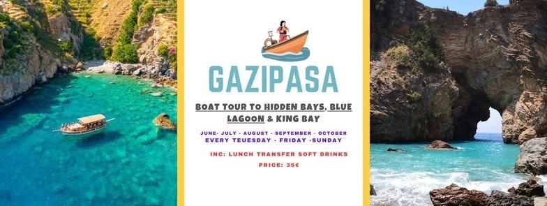 Gazipaşa Hidden Bays, King Bay & Secret Lagoon Boat Tour From Alanya