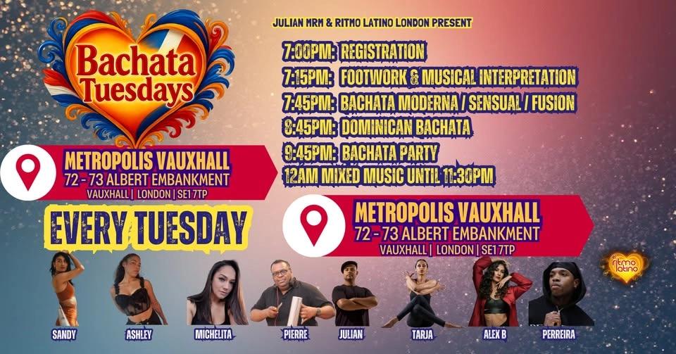 BACHATA TUESDAYS AT METROPOLIS LONDON