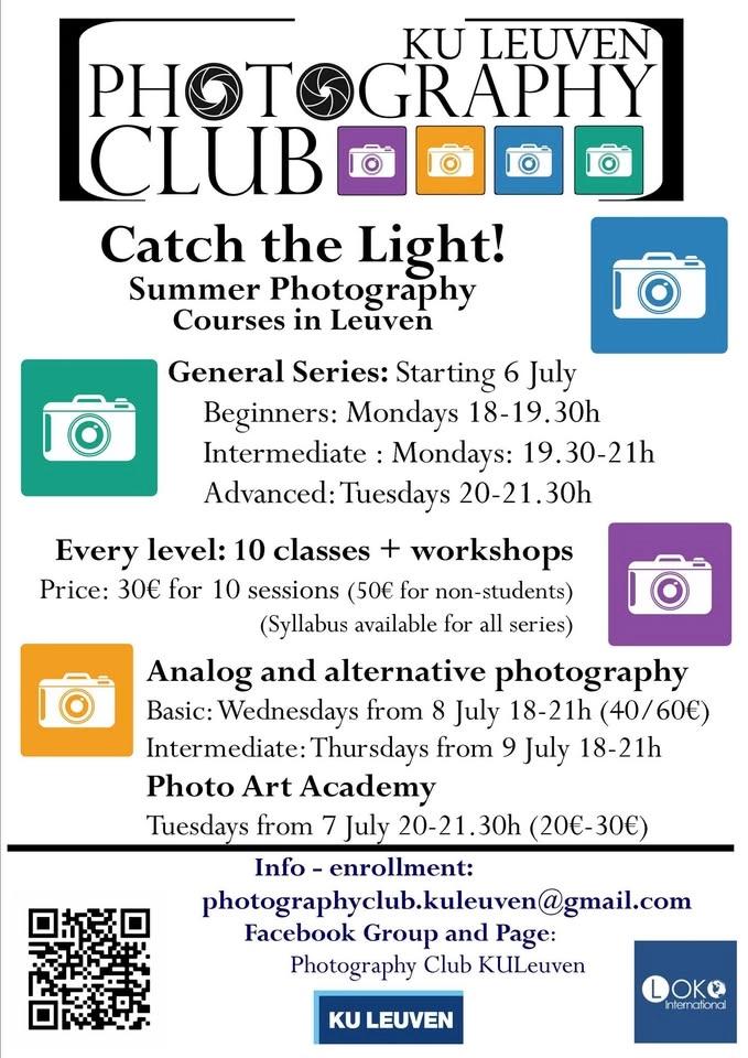 Catch the Light! Intermediate Photography Summer Course