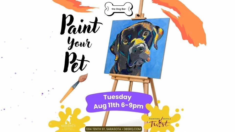 @Dog Bar Sarasota "Paint your Pet" for Satchel's