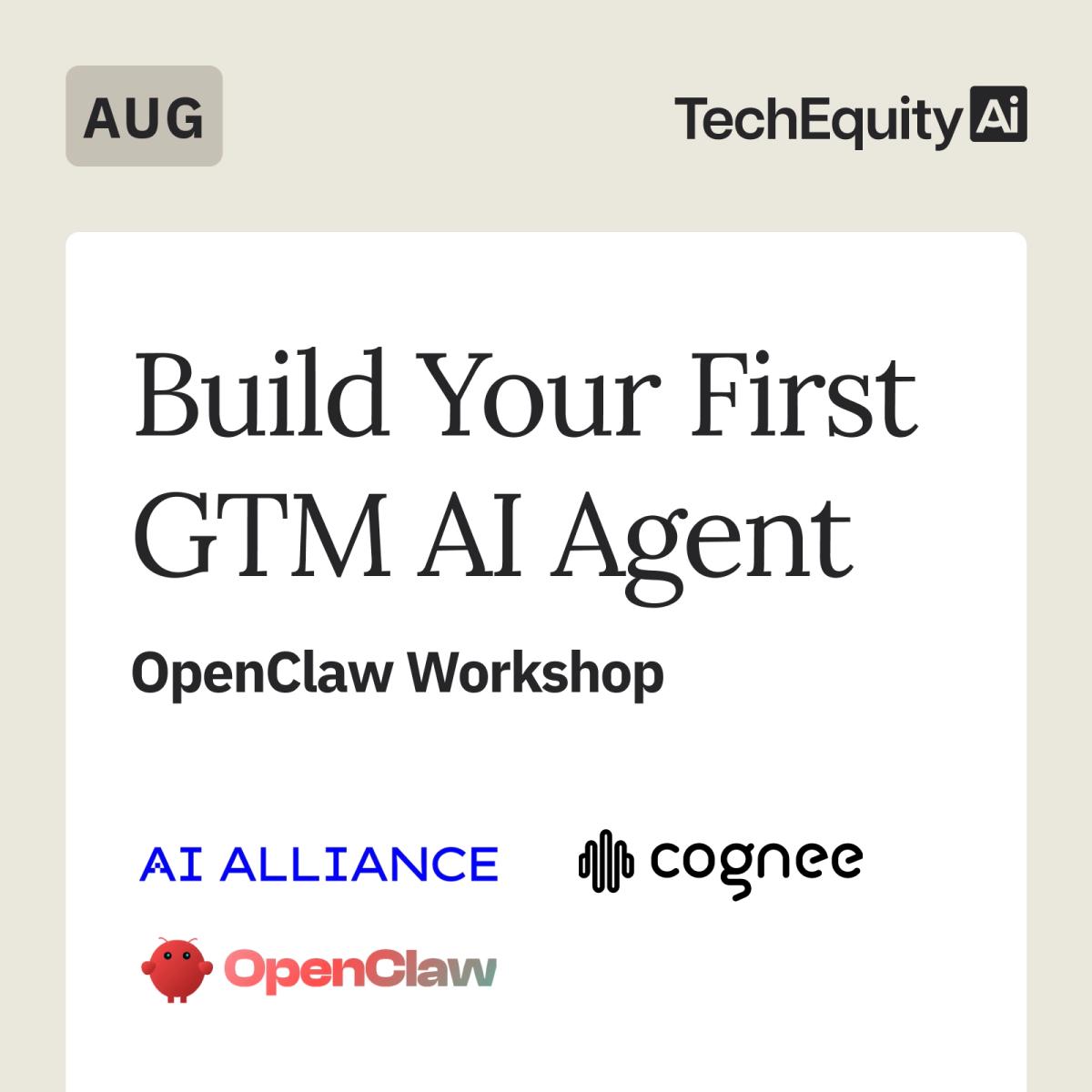OpenClaw Workshop: Build Your First GTM AI Agent