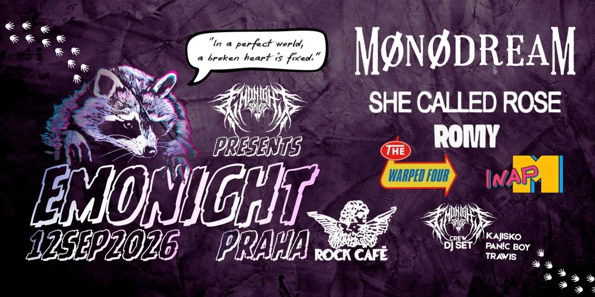 EMONIGHT PRAHA - 12.9.2026 - Rock Café