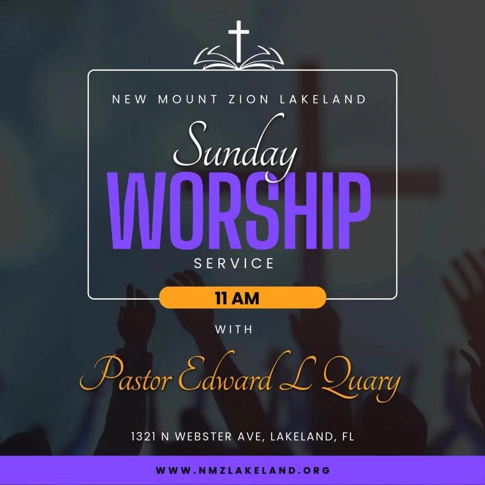 Sunday Morning Worship Service at NMZ Lakeland!!