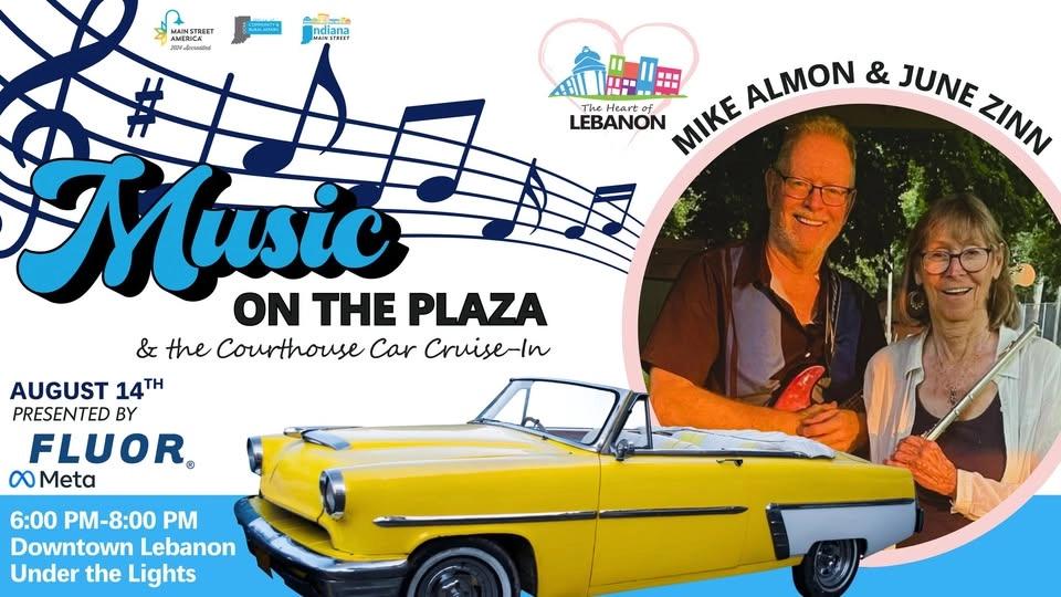 Music on the Plaza & Courthouse Cruise-In feat. Mike Almon w/ June Zinn