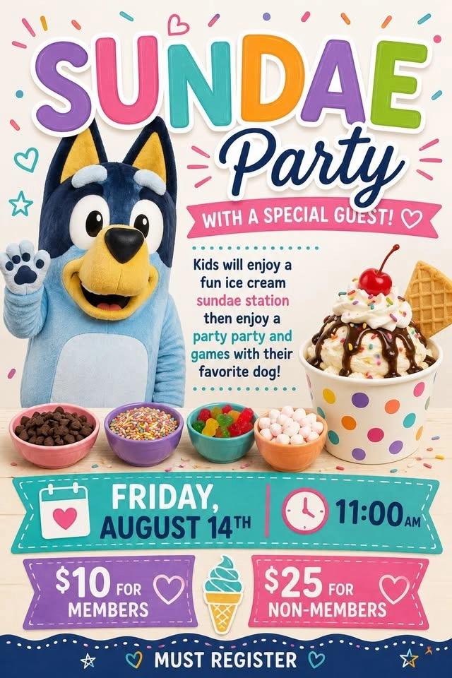 Blue Dog Sundae Party