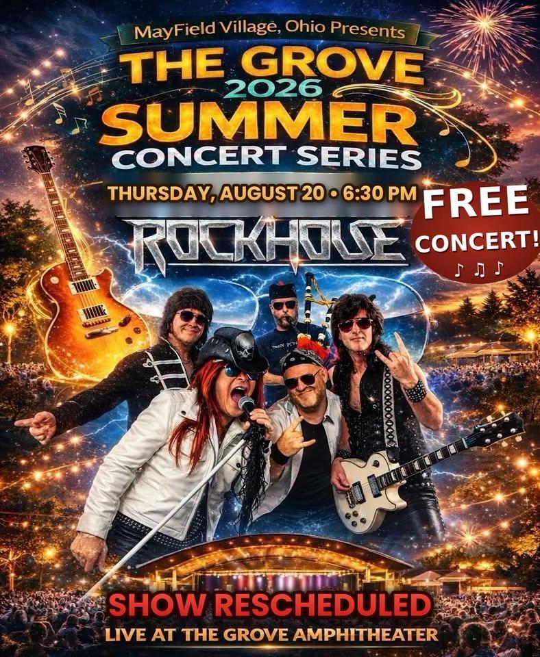 The Grove Amphitheater presents: RockHouse! 80โs Rock - Rescheduled for 8/20!!