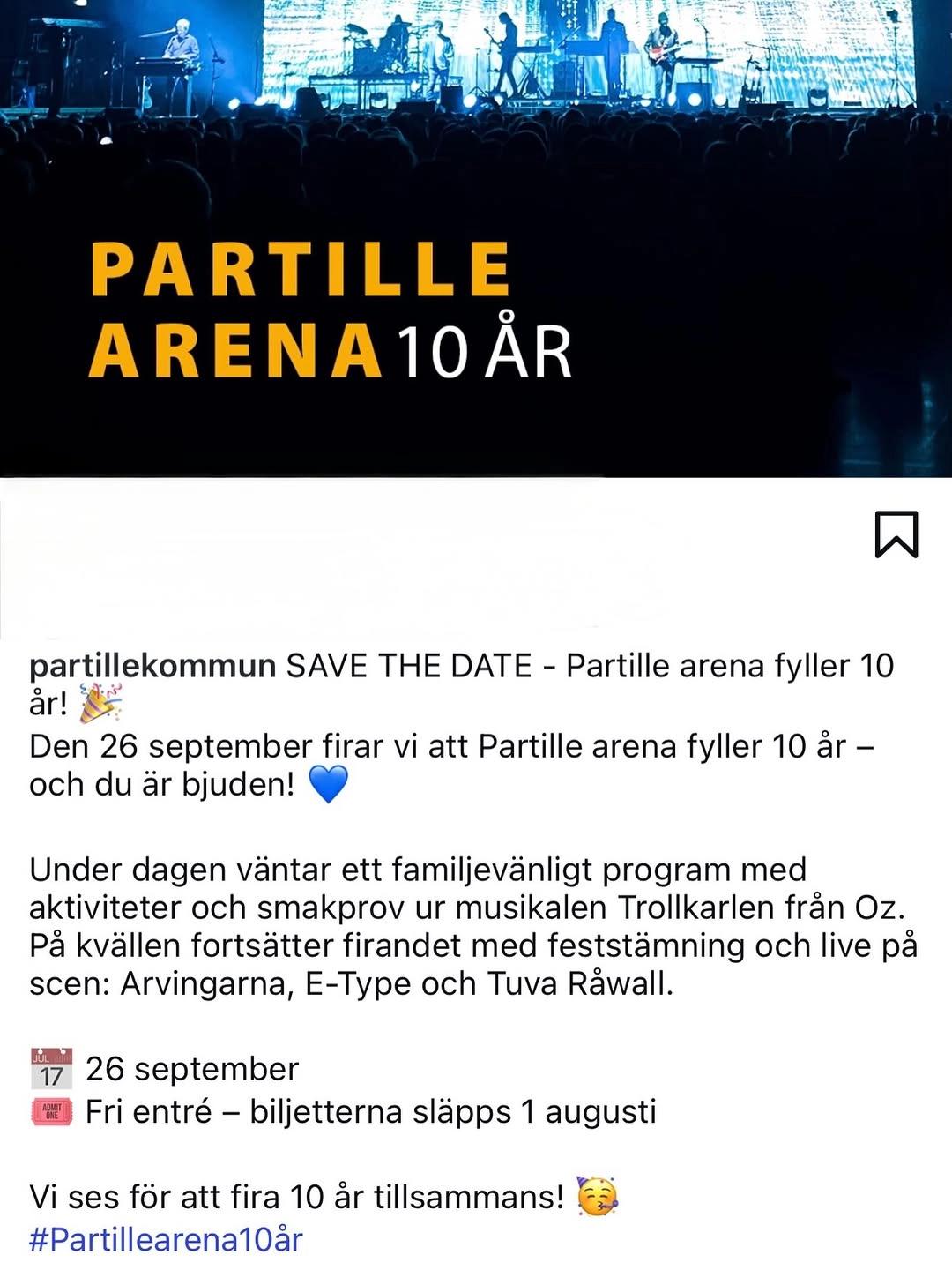 Partille Arena 10 År