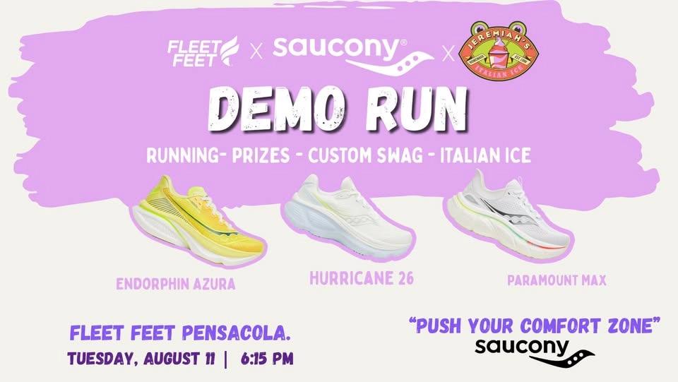 SAUCONY DEMO RUN!