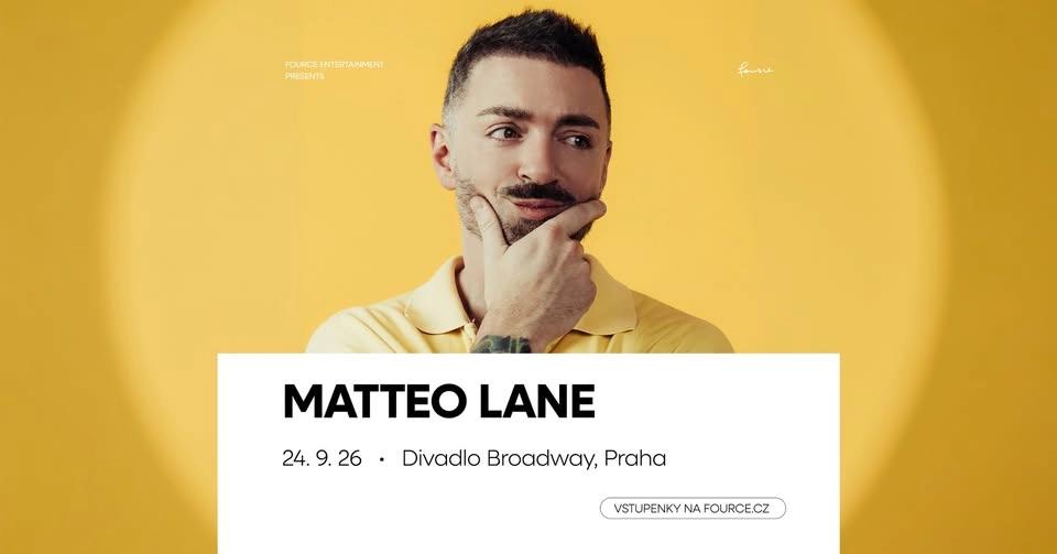 Matteo Lane: We Gotta Catch Up! • Prague