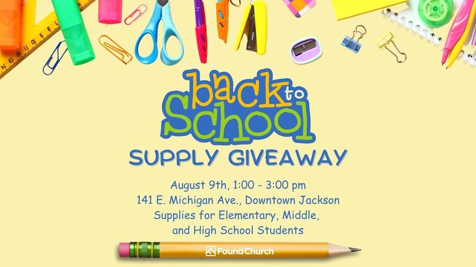Back to School Supply Giveaway