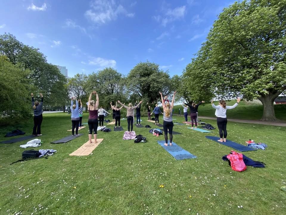 Yoga in the Park på Limhamn