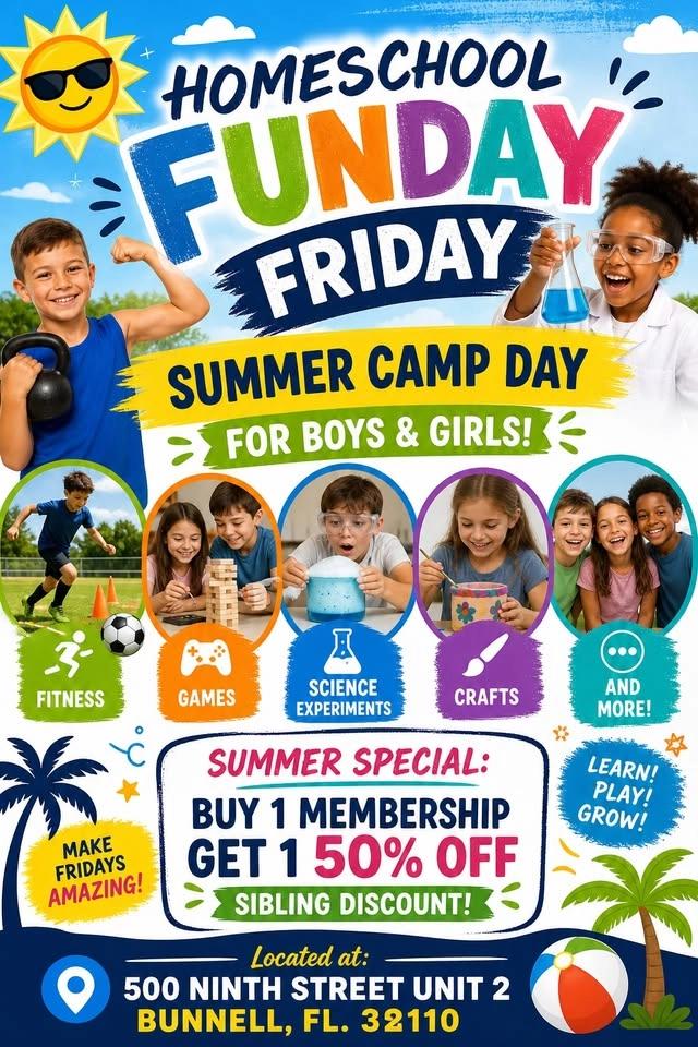 Summer Homeschool Funday Fridays!