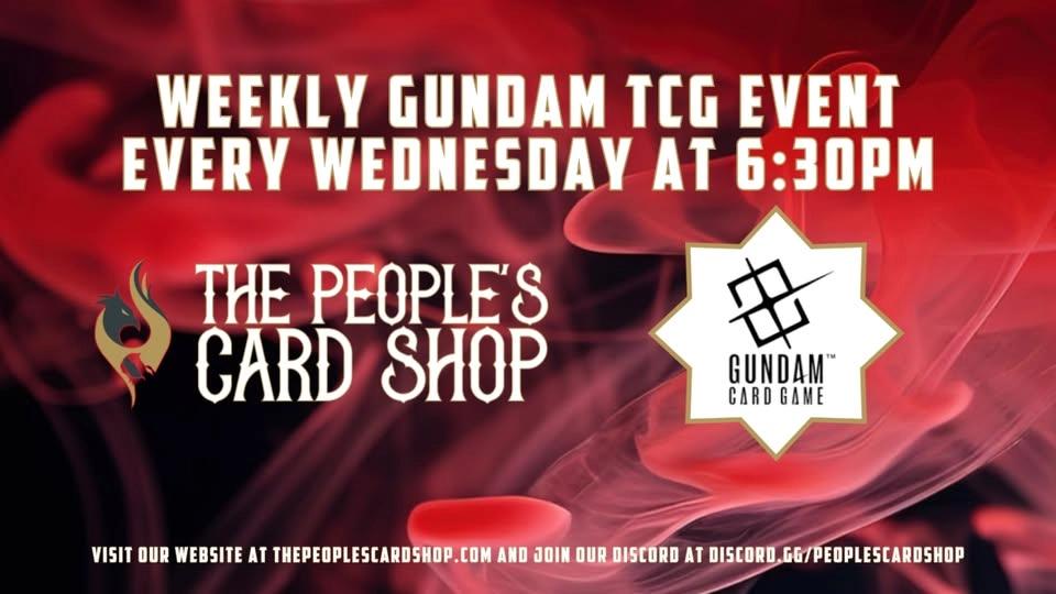Wednesday Gundam Constructed Play Event at The People's Card Shop