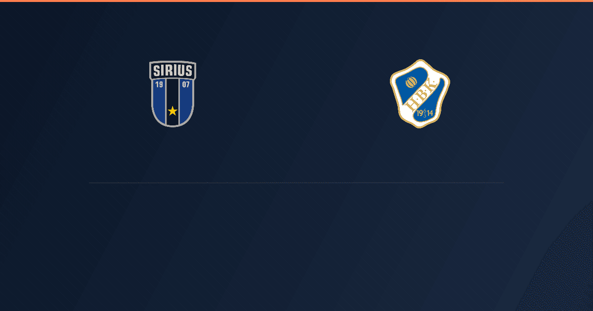 Sirius vs Halmstad