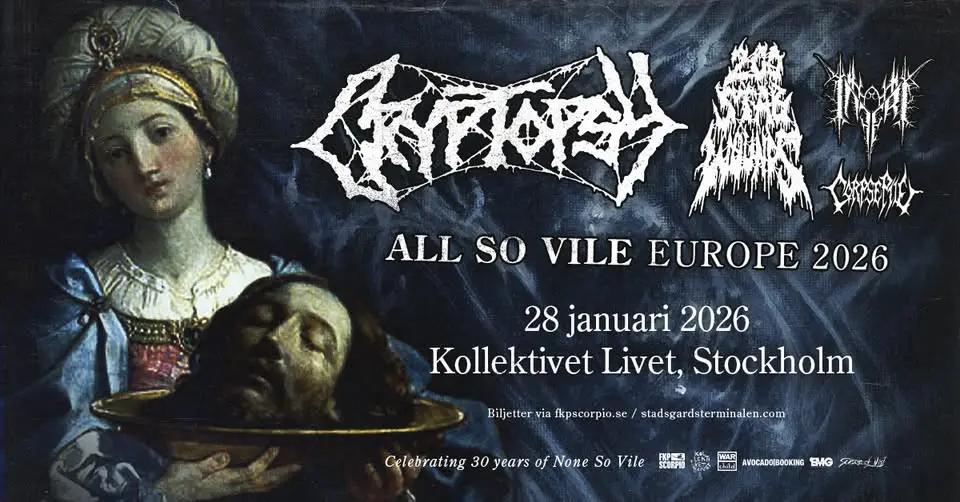 Cryptopsy + Special Guests: 200 Stab Wounds + INFERI + Corpse Pile | Stockholm