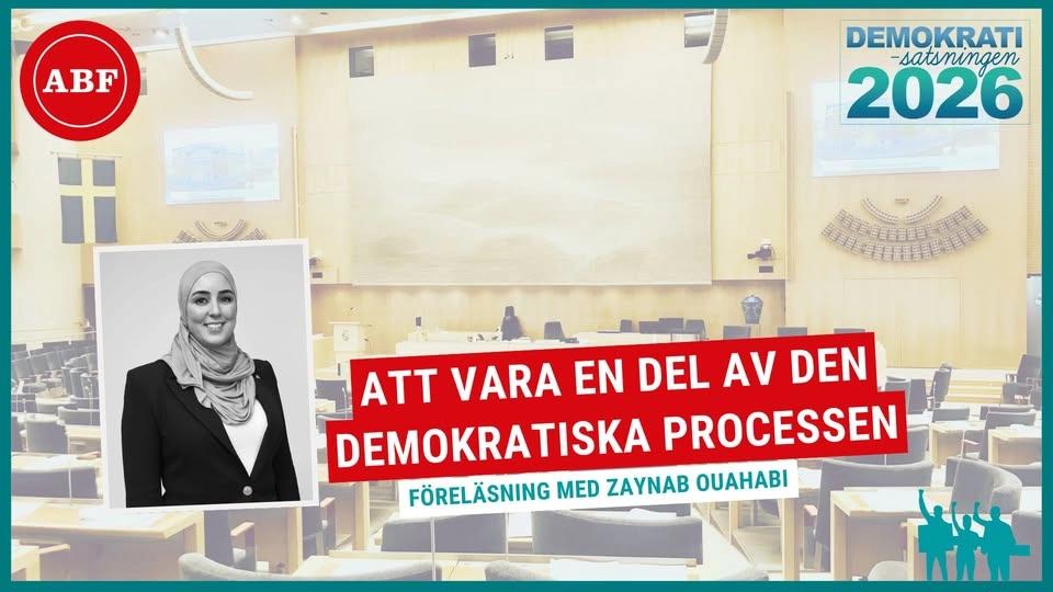 Föreläsning med Zaynab Ouahabi: Att vara en del av den demokratiska processen