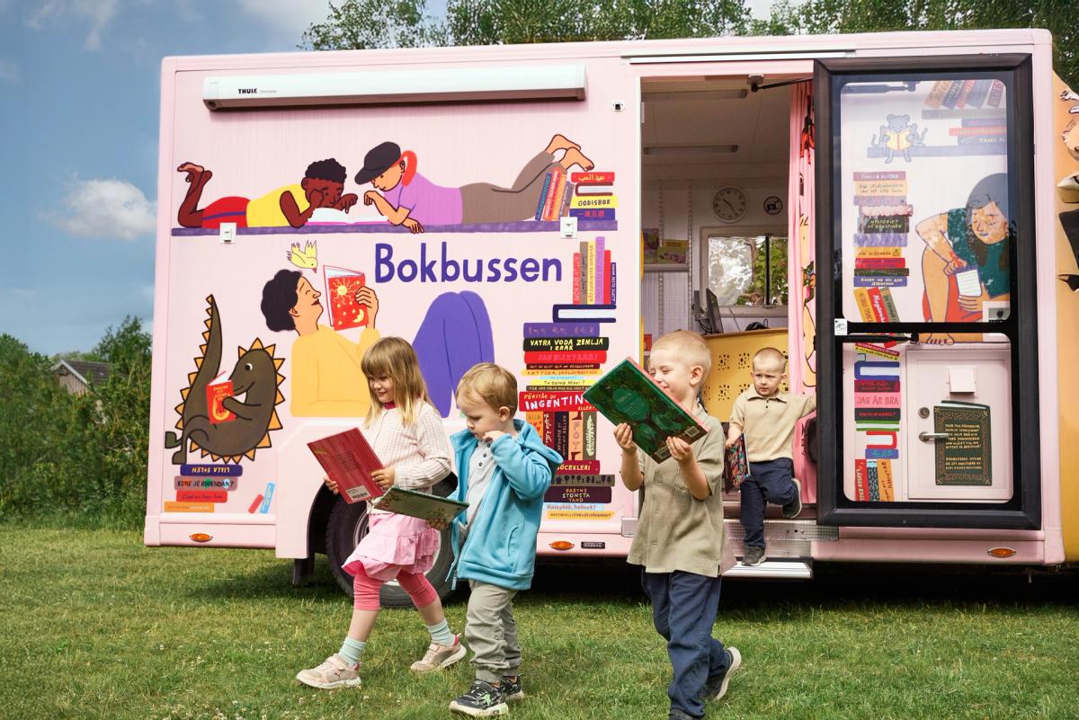 Bokbussen på Rudan