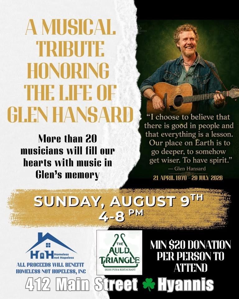 Tribute To Glen Hansard .All proceeds go to local Charity ,Homeless Not Hopeless
