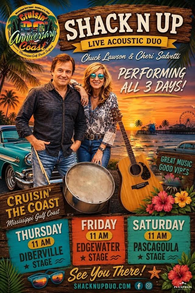 “Cruisin the Coast” Pascagoula, MS stage