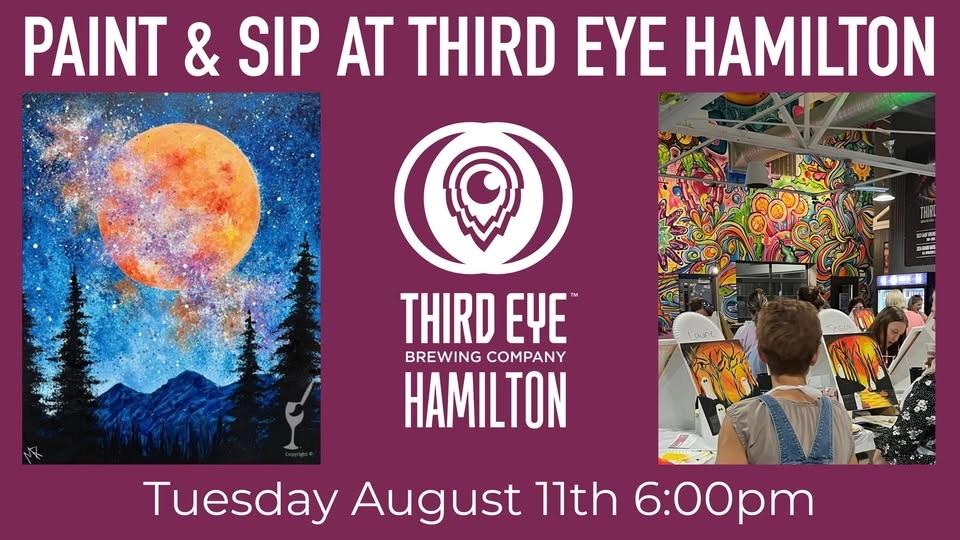 Paint & Sip at Third Eye Brewing in Hamilton β August 11th at 6 PM