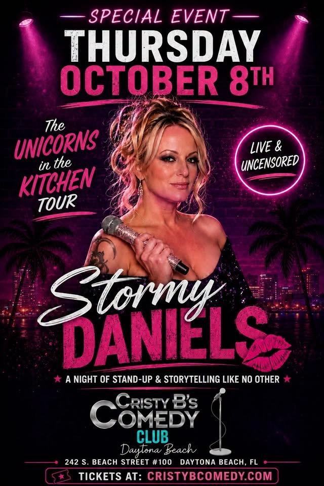 Stormy Daniels live at Cristy B’s- The Unicorn in the Kitchen Tour