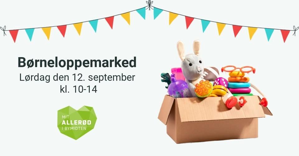 Børneloppemarked i Allerød Bymidte