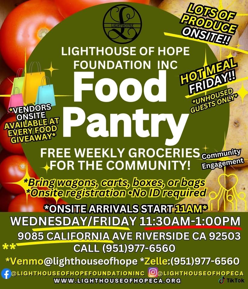Lighthouse of Hope – Free Weekly Food Pantry (Wednesdays)