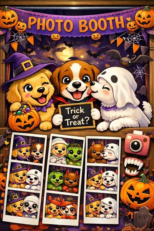 Halloween Photo Booth @ Auntie Jennies