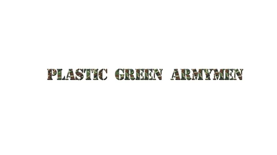 Plastic Green Armymen at Sunset Lanes Pekin 8-12
