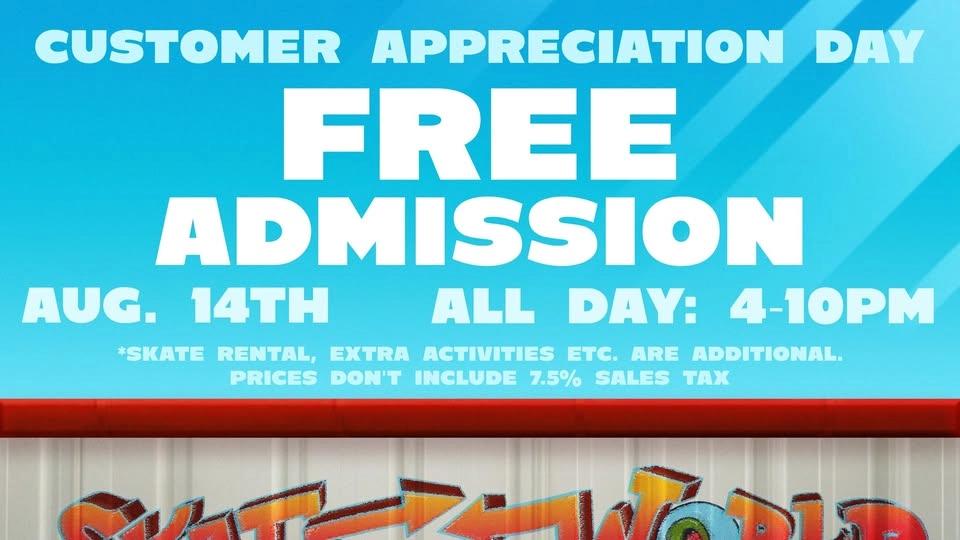 🆓🛼Customer Appreciation Day!🆓🛼