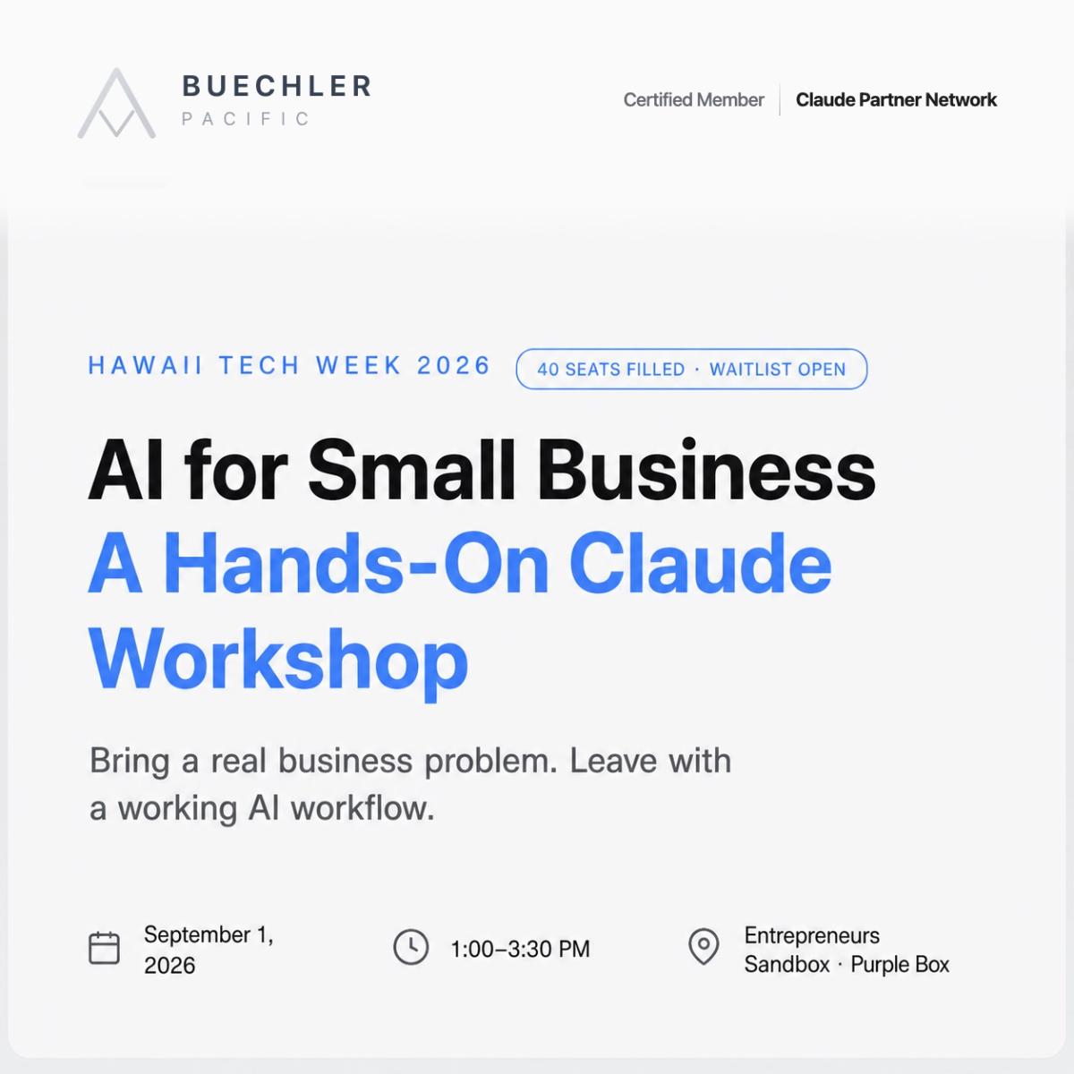 AI for Small Business: A Hands-On Claude Workshop