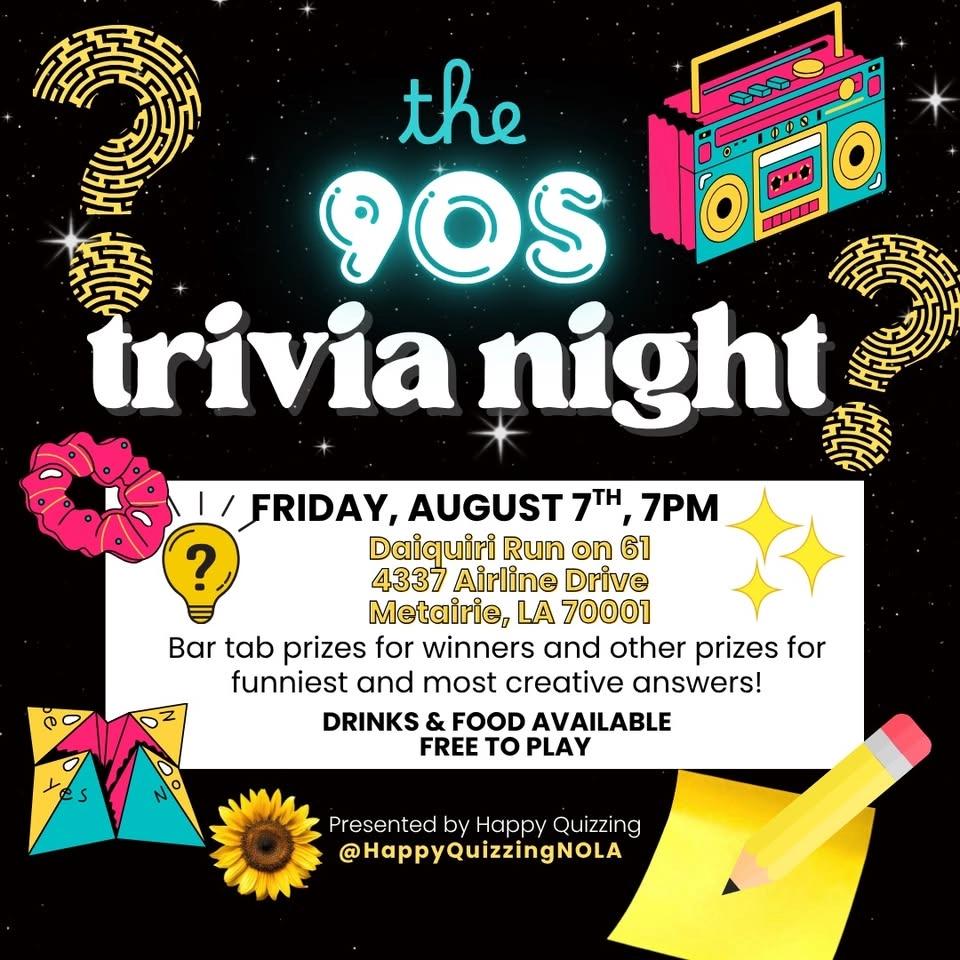 90โs Trivia Night