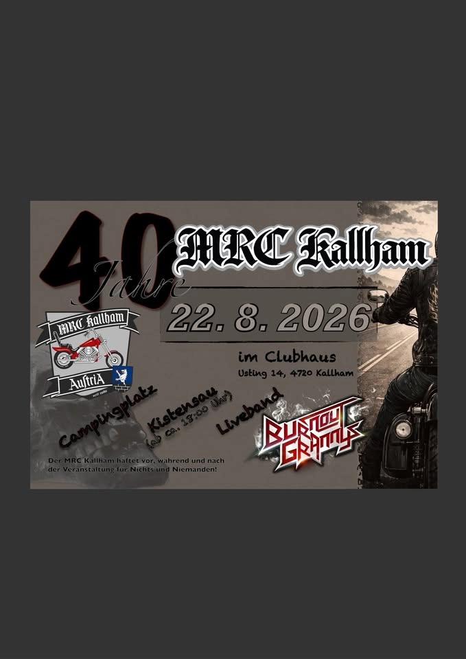 40. Motorradtreffen | 40 Jahre MRC Kallham