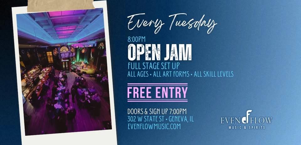 Open Jam β’ Every Tuesday | EvenFlow