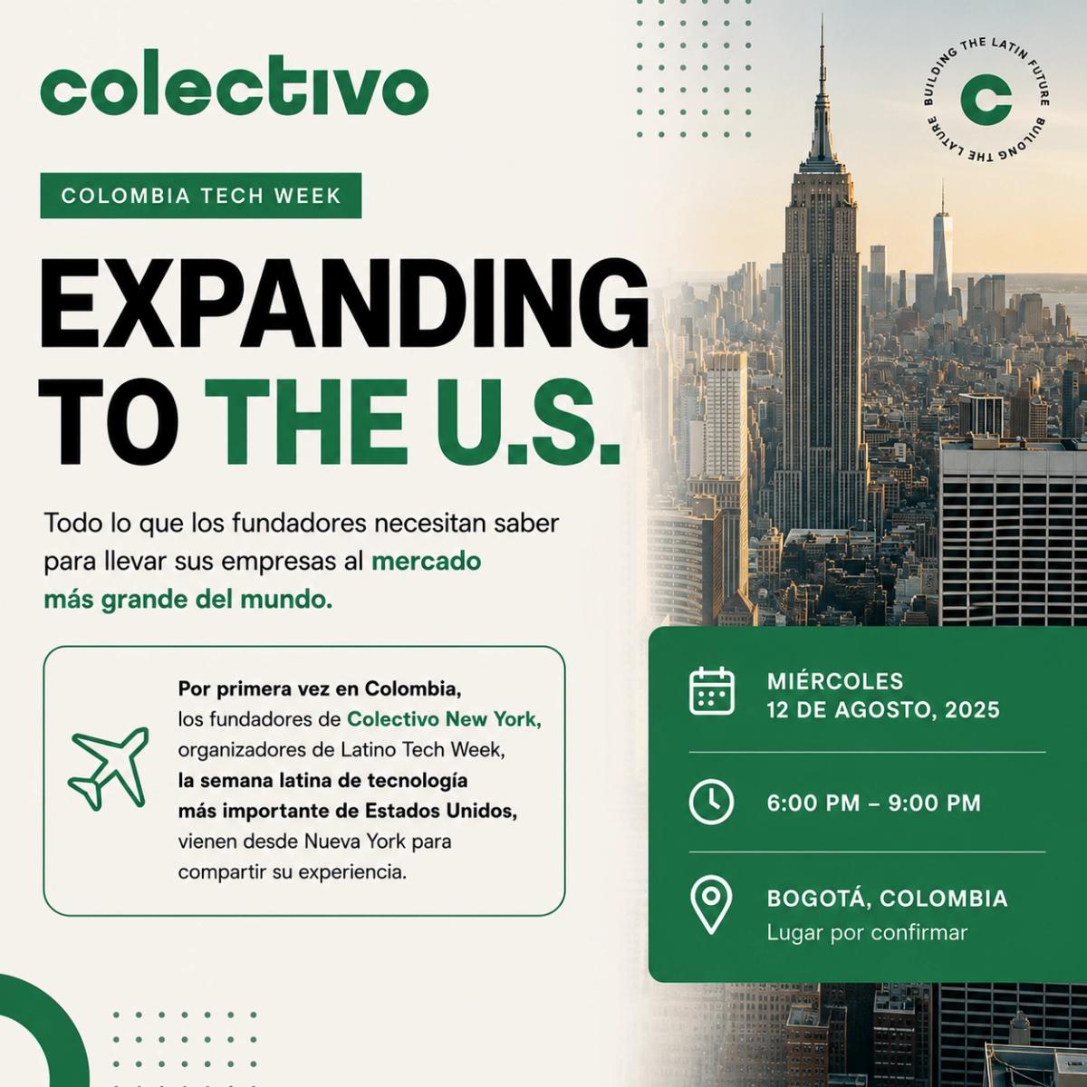 Expanding to the U.S. Por primera vez en Colombia, los fundadores de Colectivo New York