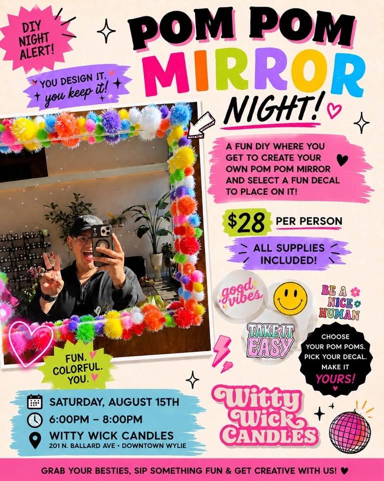🪩 Pom Pom Mirror Night