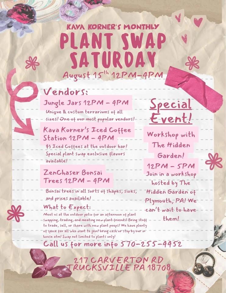 August’s Plant Swap Saturday w/ HIDDEN GARDEN🪴
