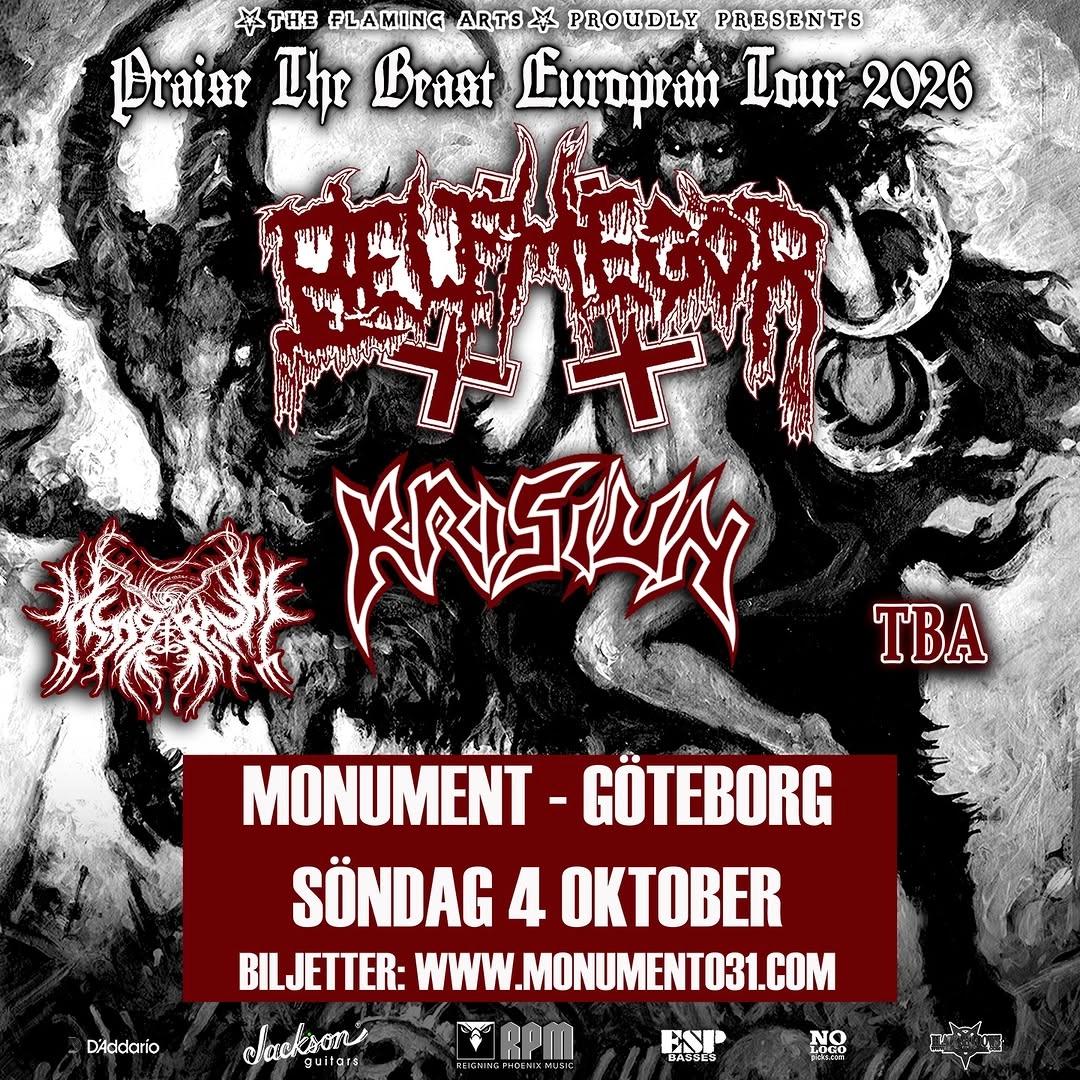 Praise The Beast European Tour 2026 – Belphegor + Krisiun + Asagraum + TBA