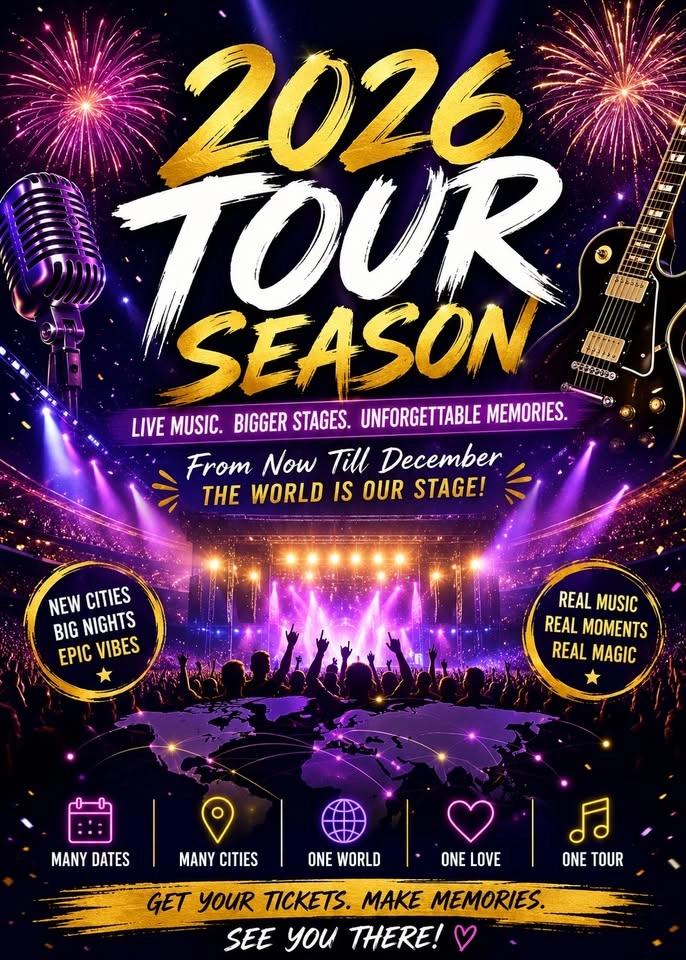 🌍 2026 TOUR SEASON