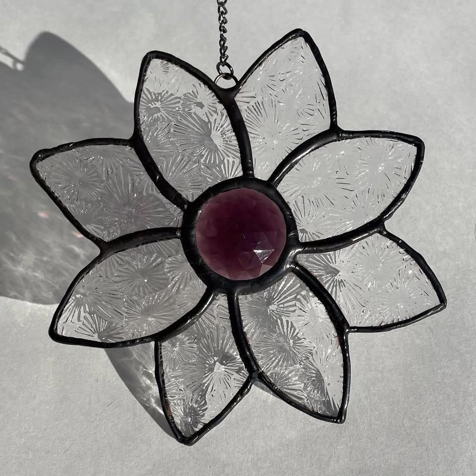 Stained Glass Textured Blossom Art Class
