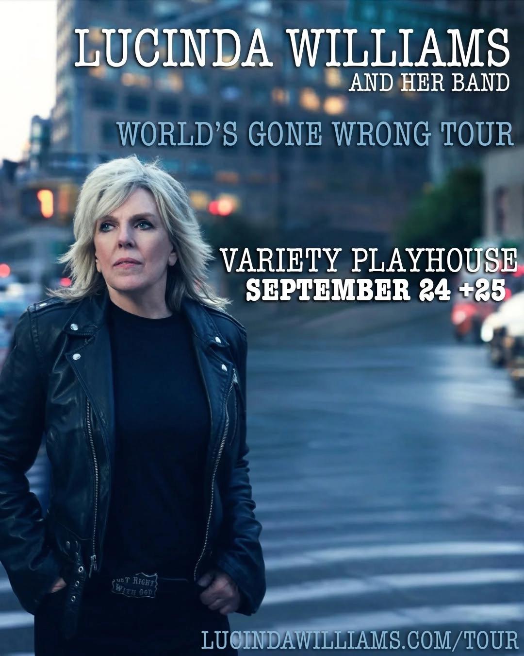 Lucinda Williams and Her Band – World's Gone Wrong Tour