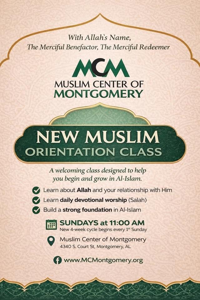 New Muslim Orientation Class