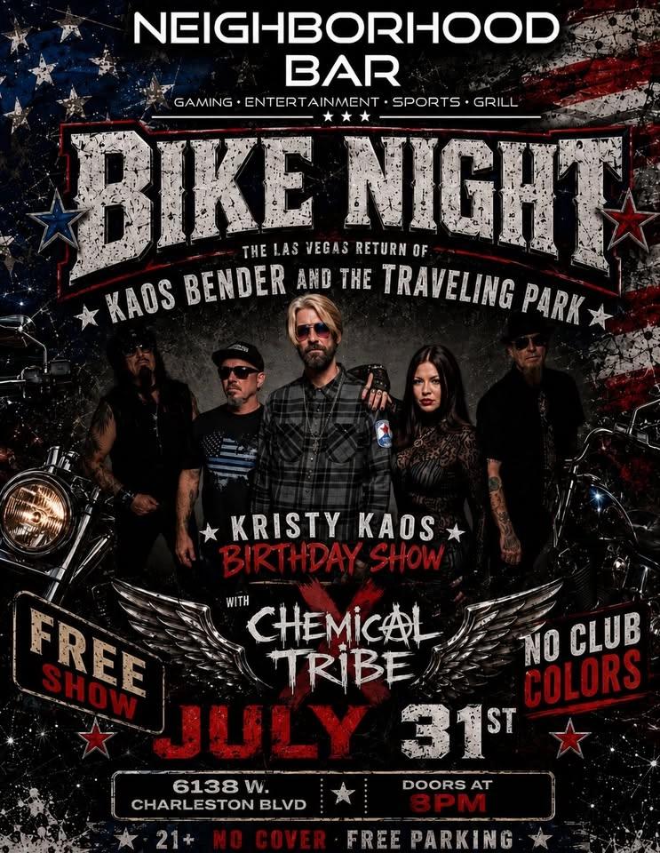 Kristy Kaos Birthday Bike Night Bash with Kaos Bender & Chemical Tribe