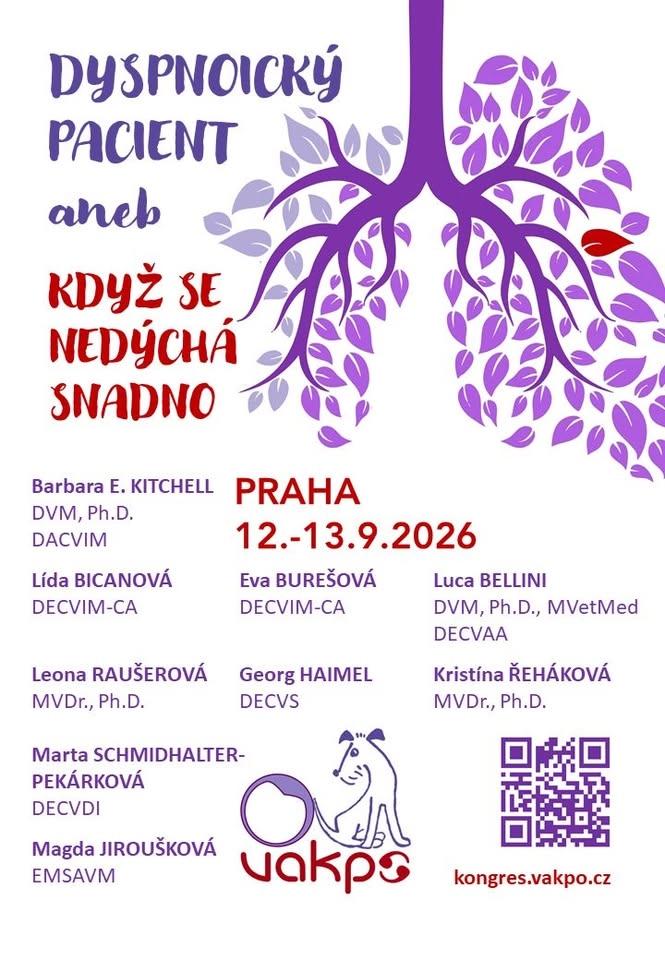 Dyspnoický pacient aneb když se nedýchá snadno -
výroční kongres VAKPO 2026