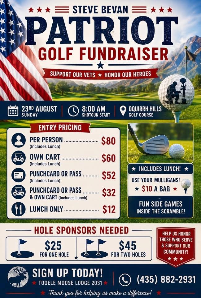 Steve Bevan’s Patriot Golf Fundraiser
