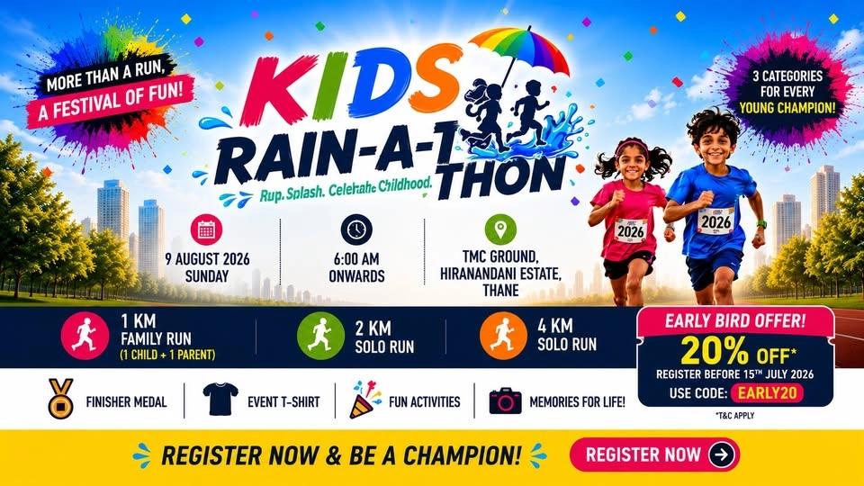 KIDS RAIN-A-THON 2026 (THANE)