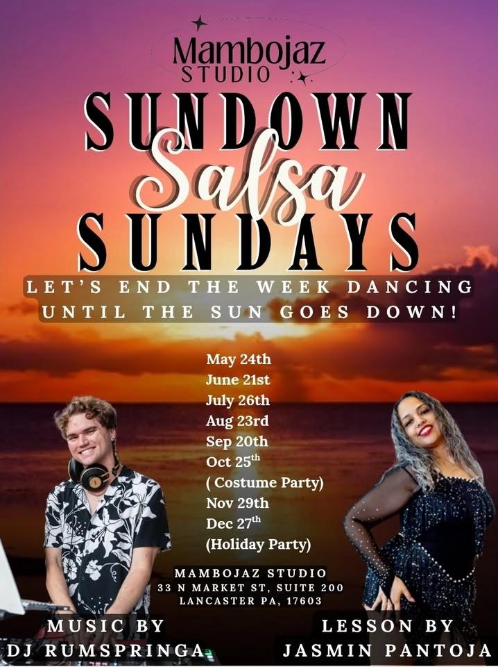 Sundown Salsa Sundays @ MamboJaz Studio - Family Friendly Salsa, Bachata y Mas
